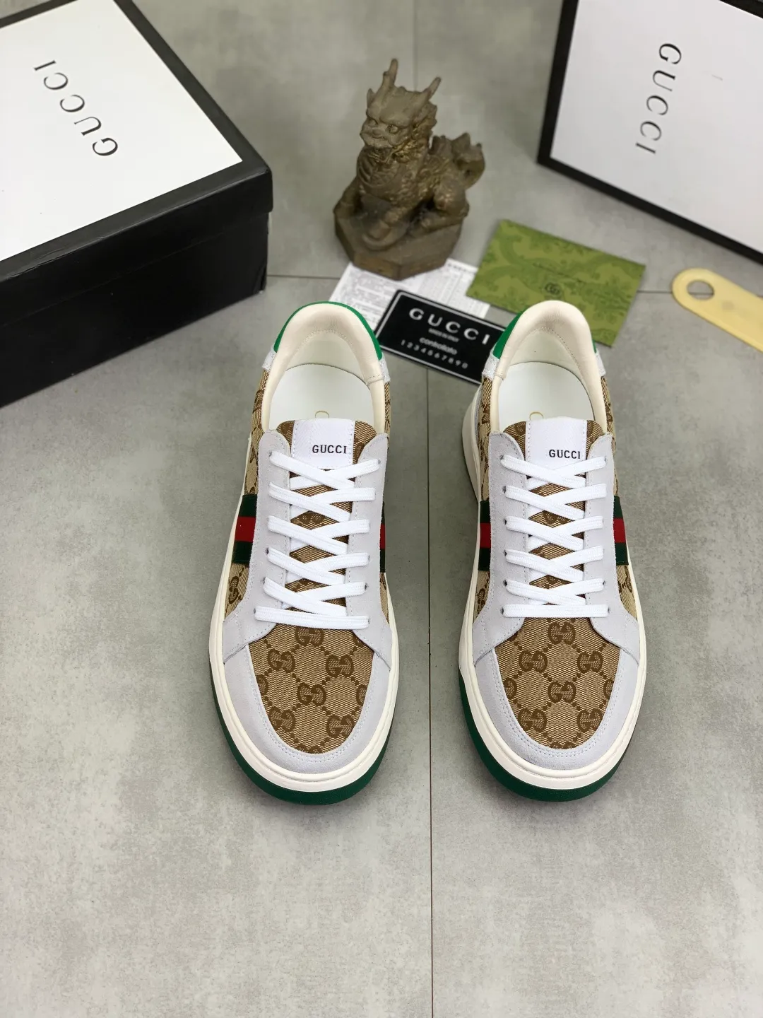 Men's men's shoes 💰P420💰【New model】 🆘 The latest model from Gucci official website🎁Classic casual and fashionable men's shoes👟Best model💥The style is simple and elegant, exclusive for trendy men. Unique official website latest brand elements👑Gucci original decoration, fashionable and generous, the fabric is made of original soft calfskin➕Comfortable soft pigskin lining ✅Wear-resistant rubber outsole specified on the official website_Full of elasticity, the classic model taken at the counter 🎬Color: 3️⃣colors available😍Number of codes: 38-44 (45 46 customized)